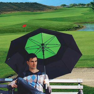 Retractable golf discount umbrella